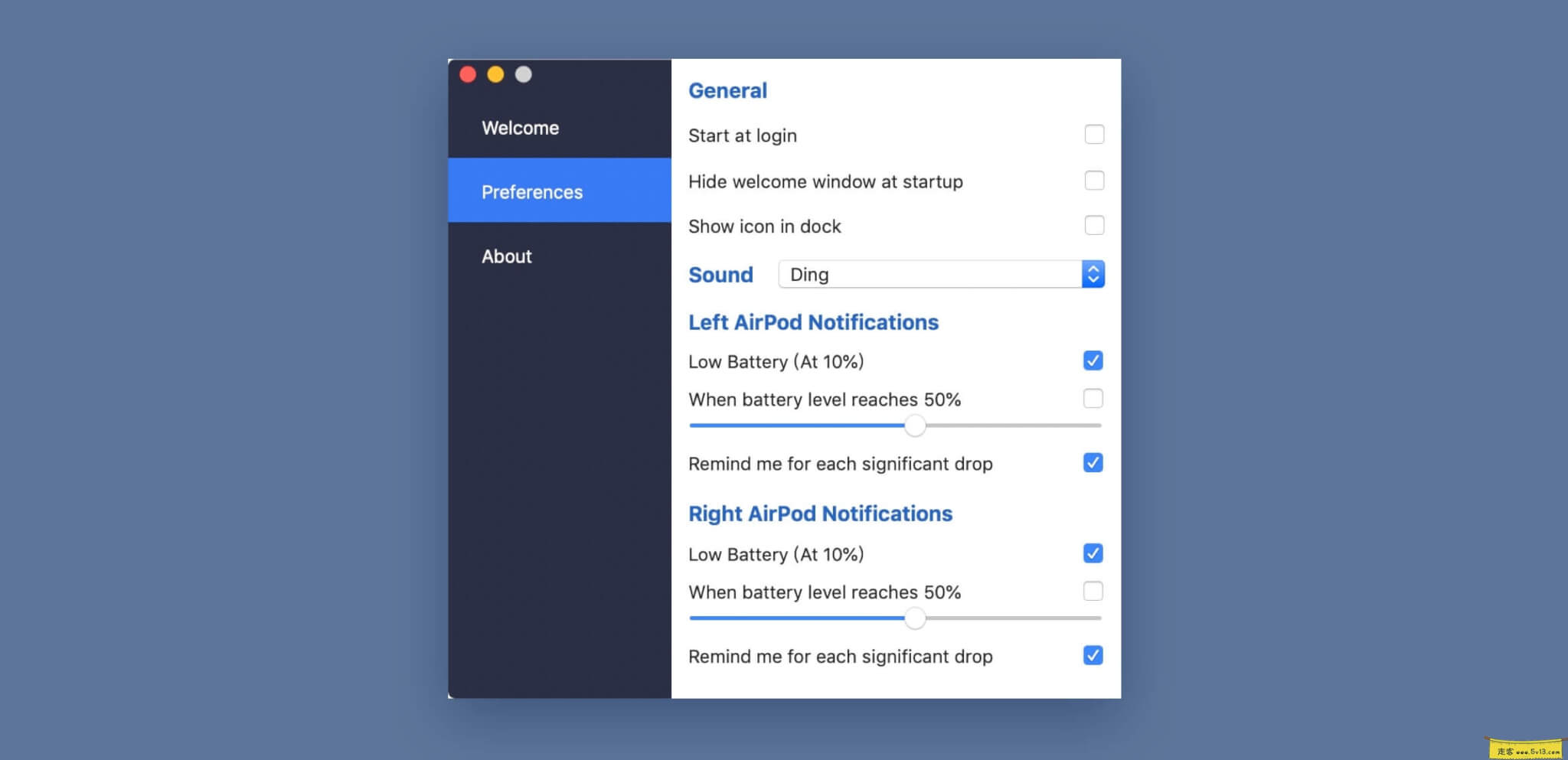 Battery Stats for AirPods:AirPods电池显示统计Mac版软件分享