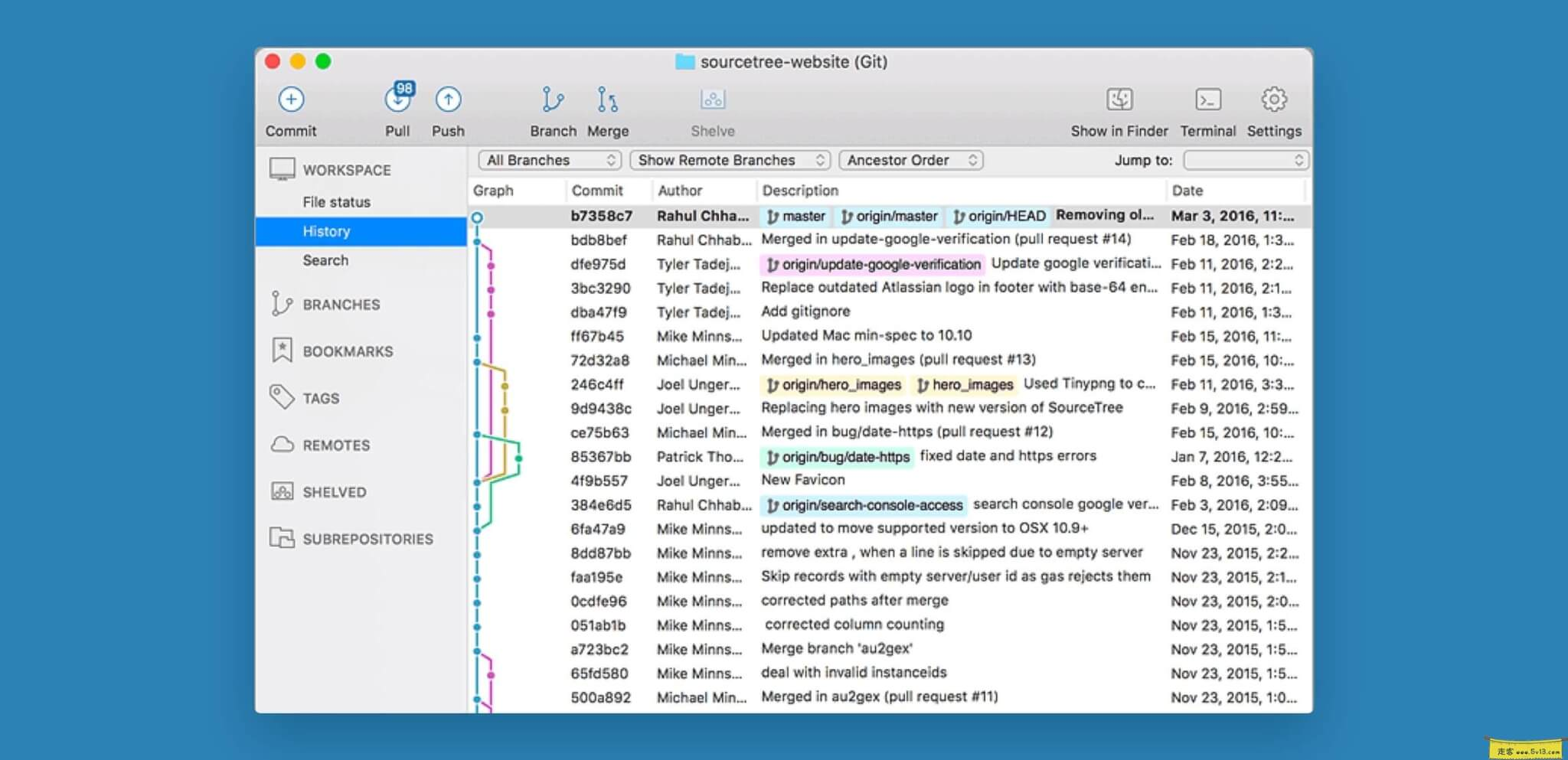 Sourcetree：Mac版GUI图形化界面的git工具插图1走客Mac