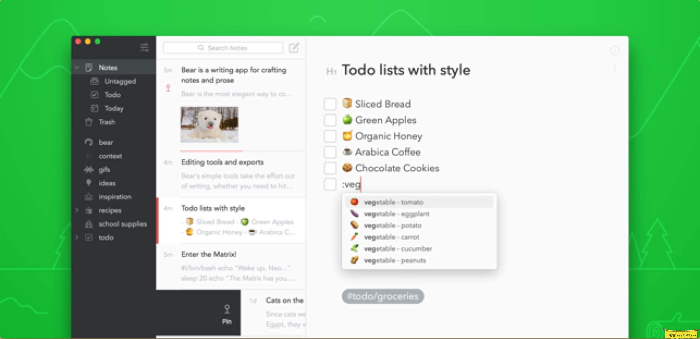 熊掌记:Mac上优雅写笔记
