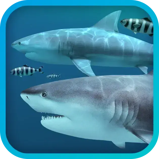 Sharks 3D 2.1.1 MAS 3D海底鲨鱼动态壁纸