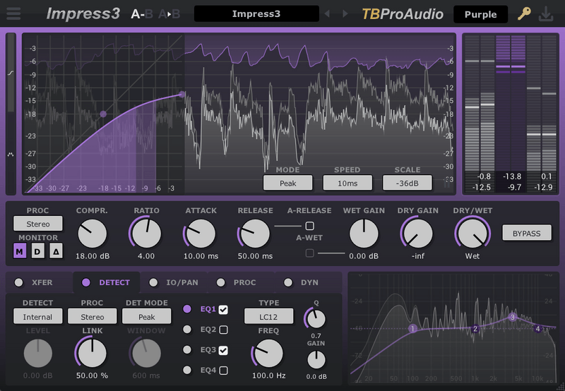 TBProAudio Impress for Mac 3.3.2 破解版 立体声压缩器插件