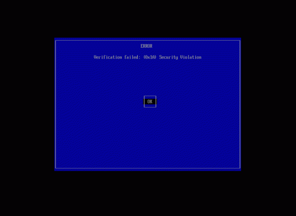 ventoy安全启动提示 Verification failed:(Ox1A) Security Violation 的解決方法